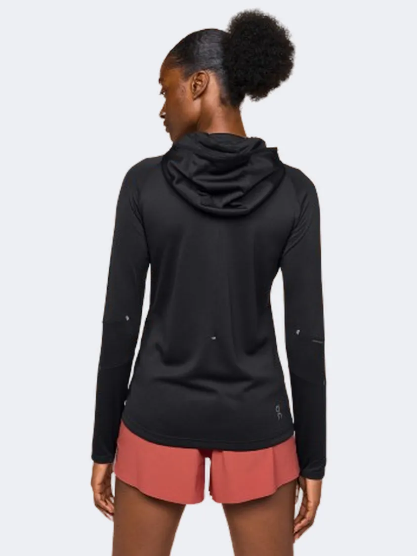 On Climate Women Running Hoody Black