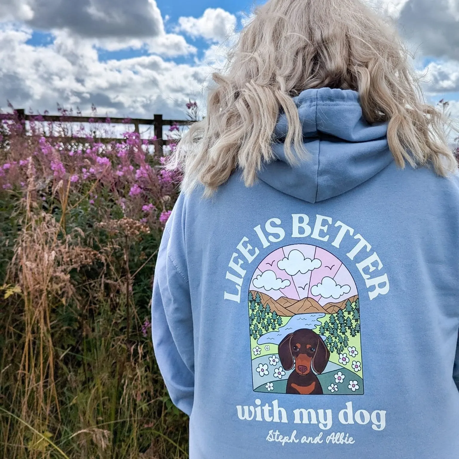 Personalised Life is Better with your dog Hoody