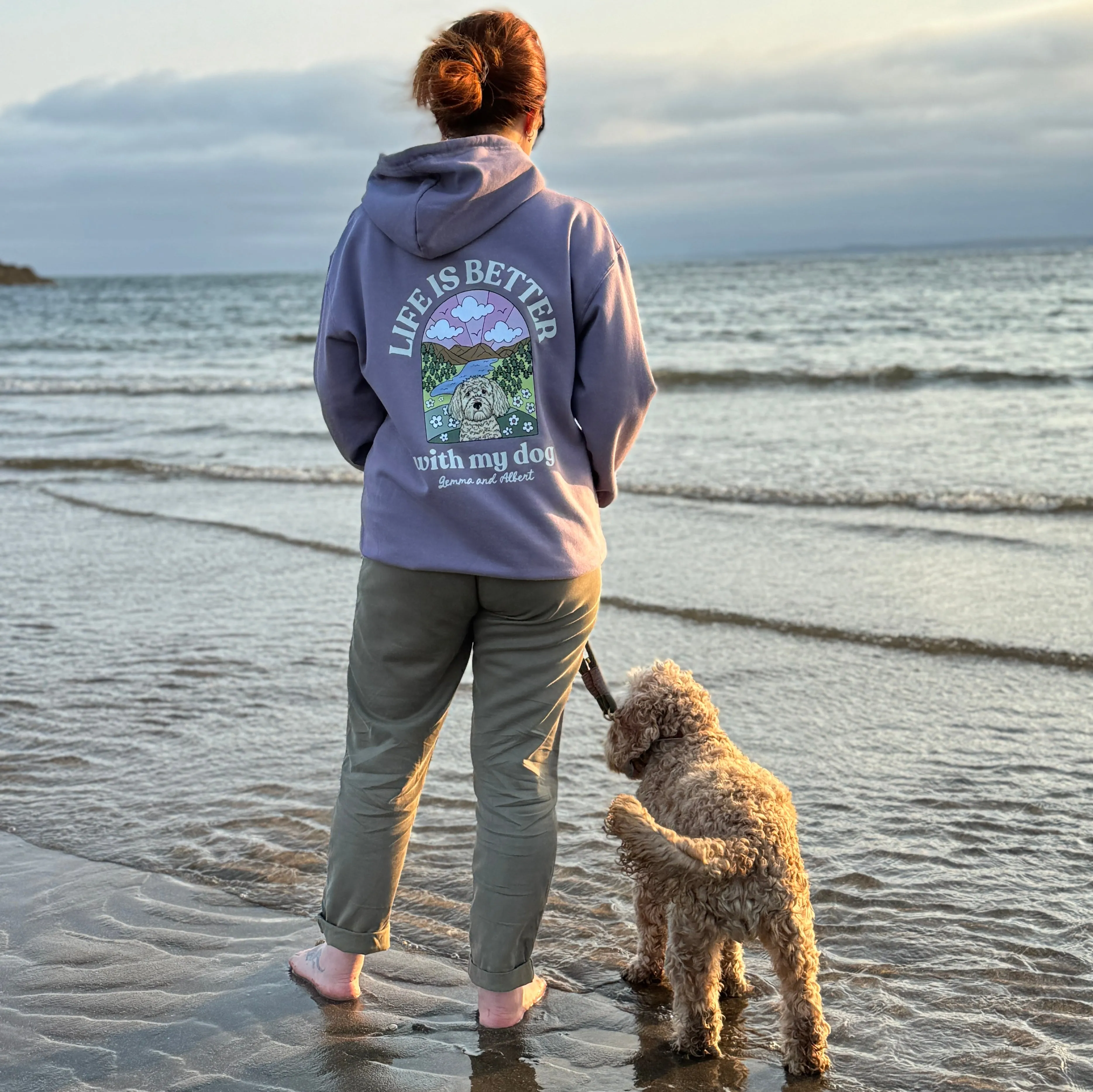 Personalised Life is Better with your dog Hoody