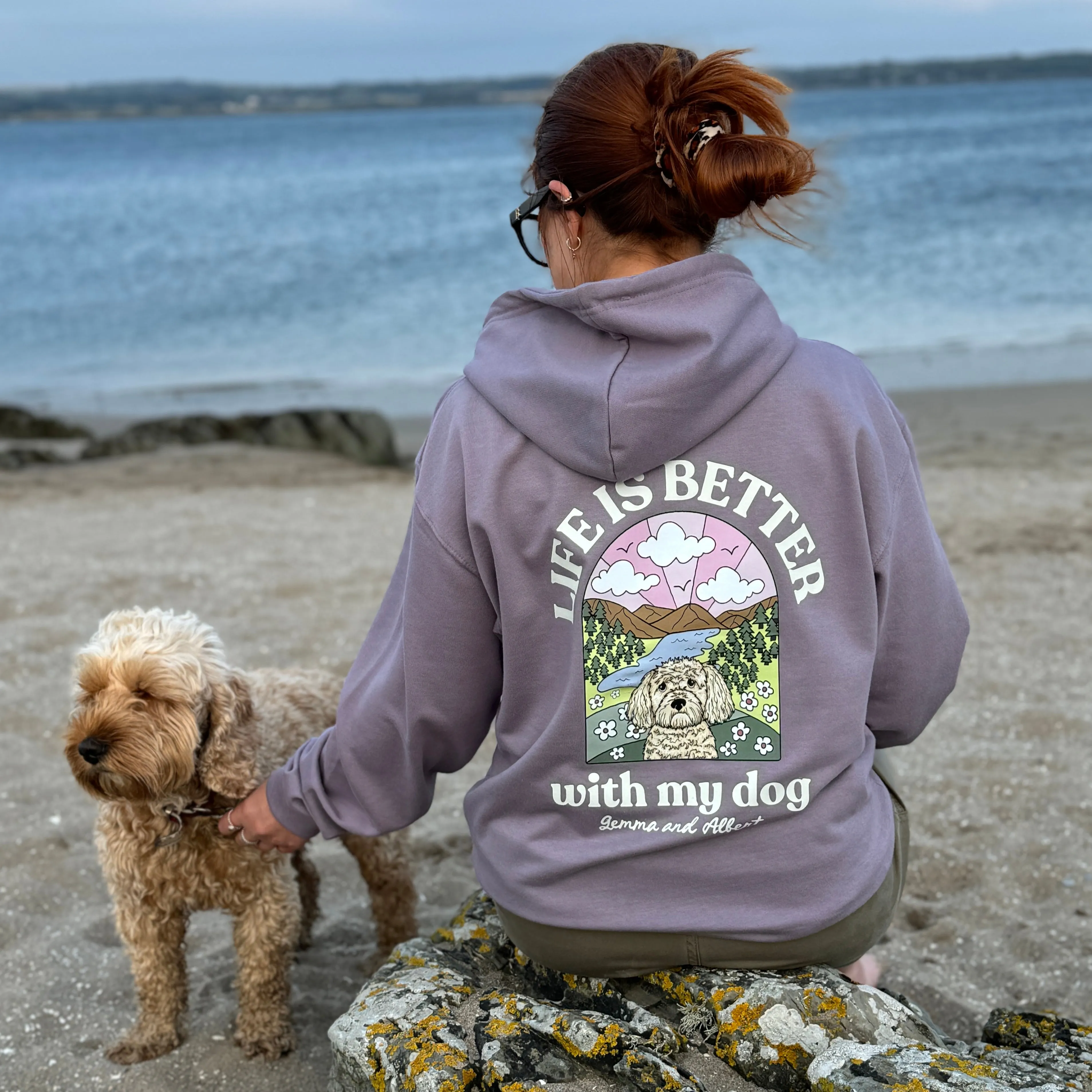 Personalised Life is Better with your dog Hoody