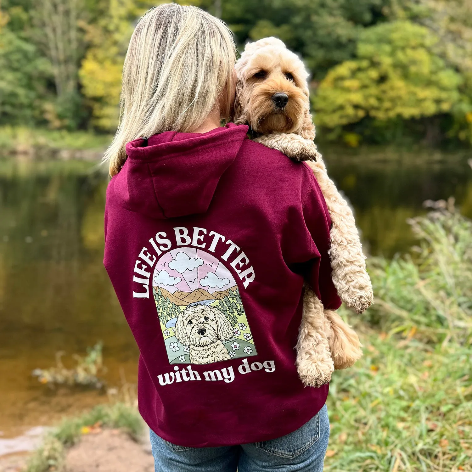 Personalised Life is Better with your dog Hoody