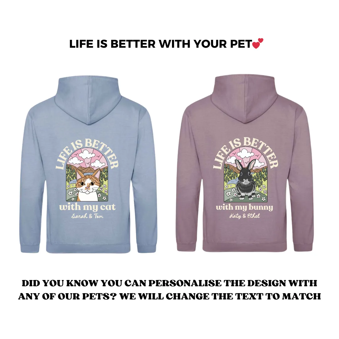 Personalised Life is Better with your dog Hoody