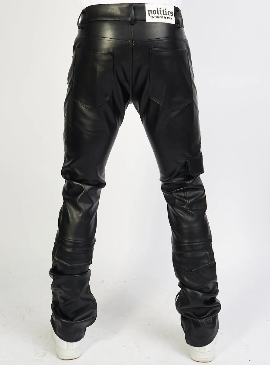 Politics - PU Leather Jeans Murphy551 - Black