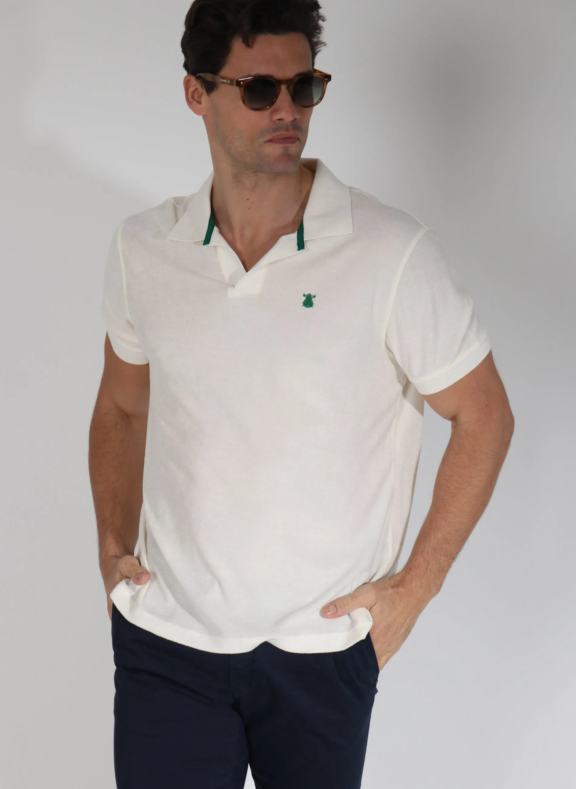 Polo Hombre Toalla Fina Beige