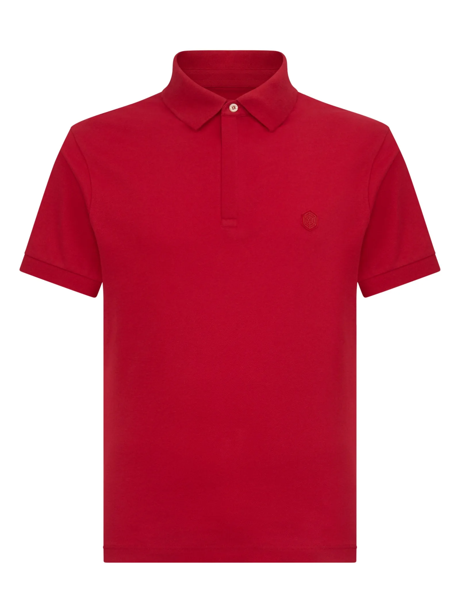 Polo in Eco Cotton Piquet Stretch - Lychee