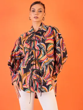 Printed Tie-Up Full Sleeve Cotton Shirt