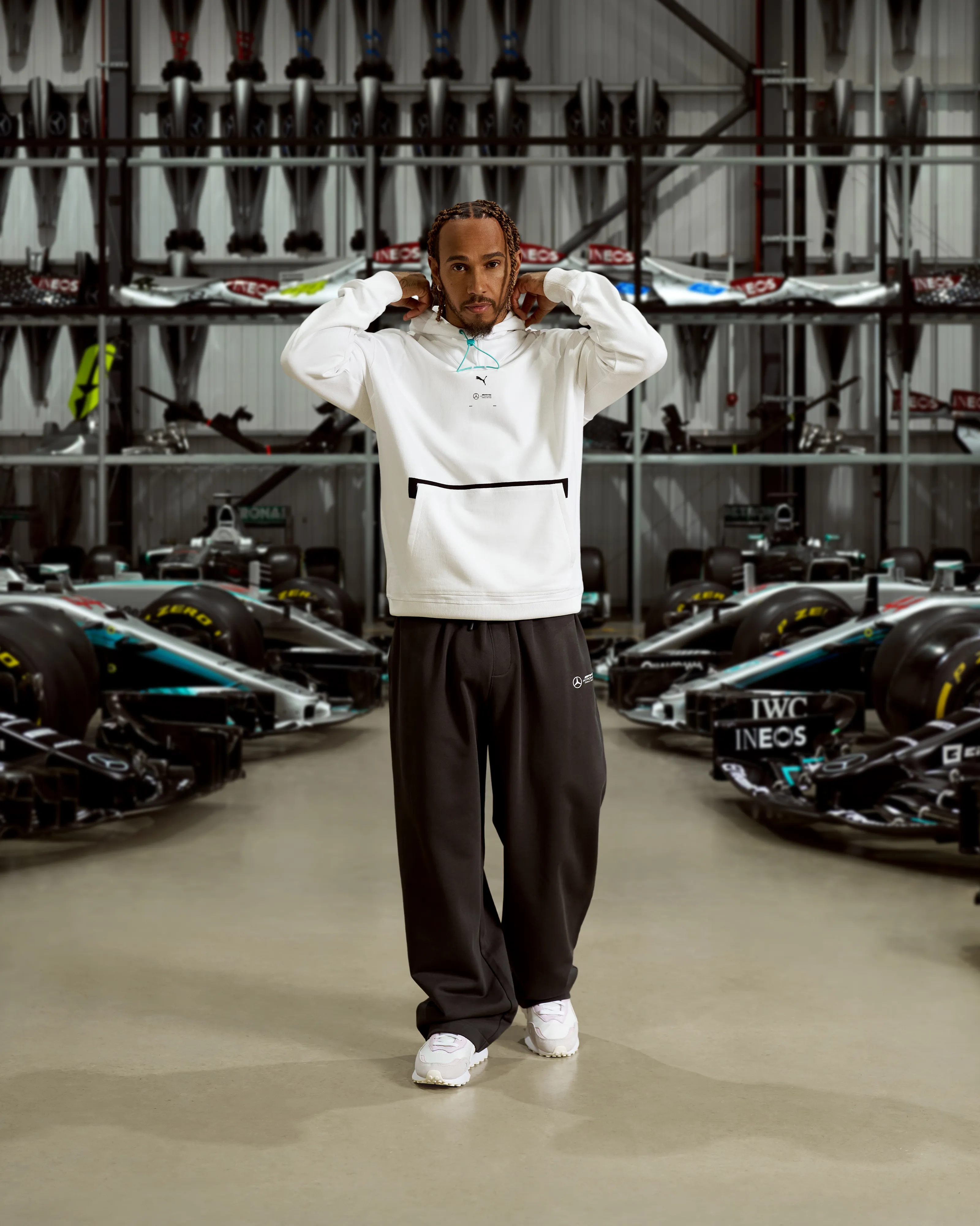 Raeburn x Mercedes-AMG F1 x Puma Graphic Hoody White