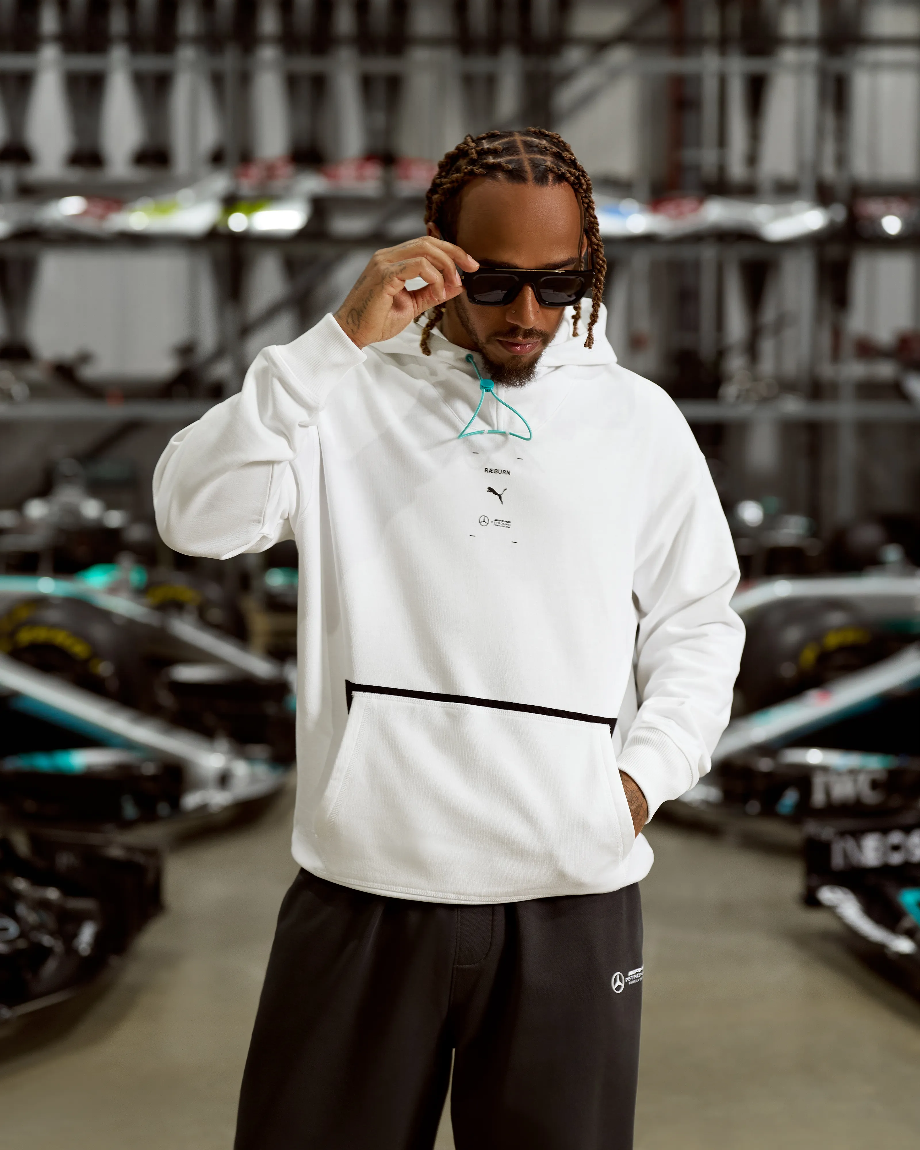 Raeburn x Mercedes-AMG F1 x Puma Graphic Hoody White