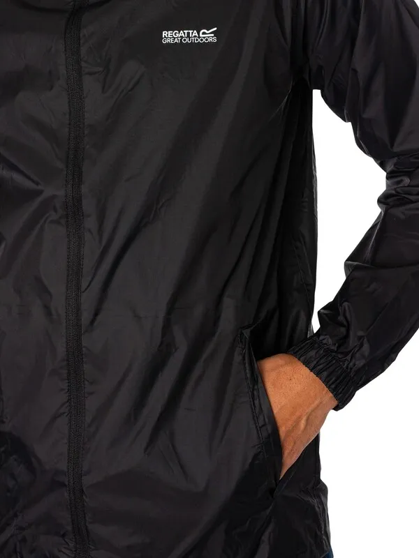 Regatta Pack It Jacket Waterproof Jacket - Black