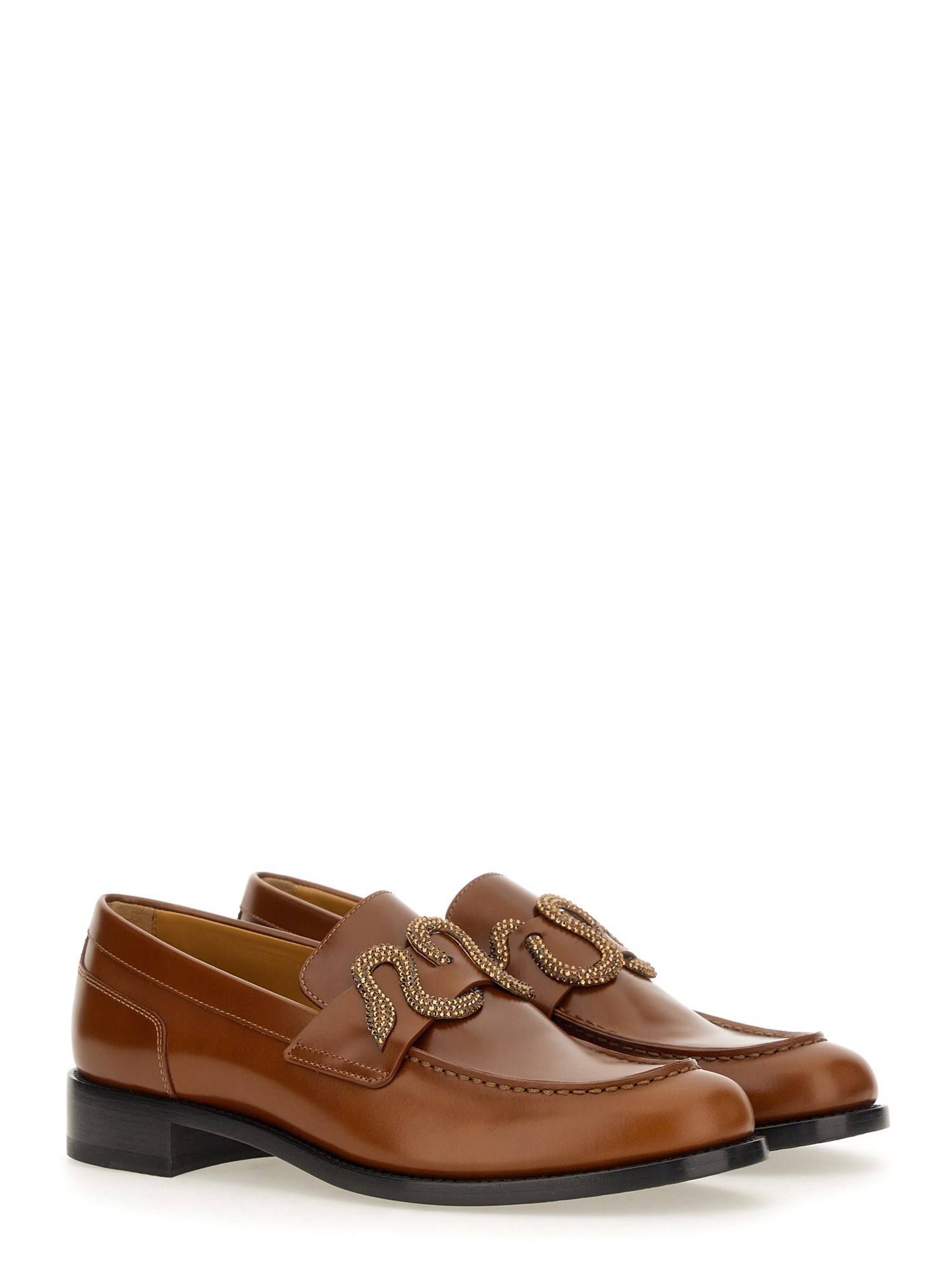 RENE CAOVILLA    LEATHER LOAFER