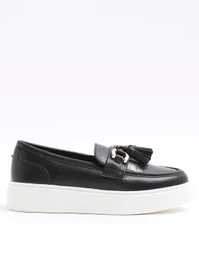 River Island Loafer Plimsole - Black