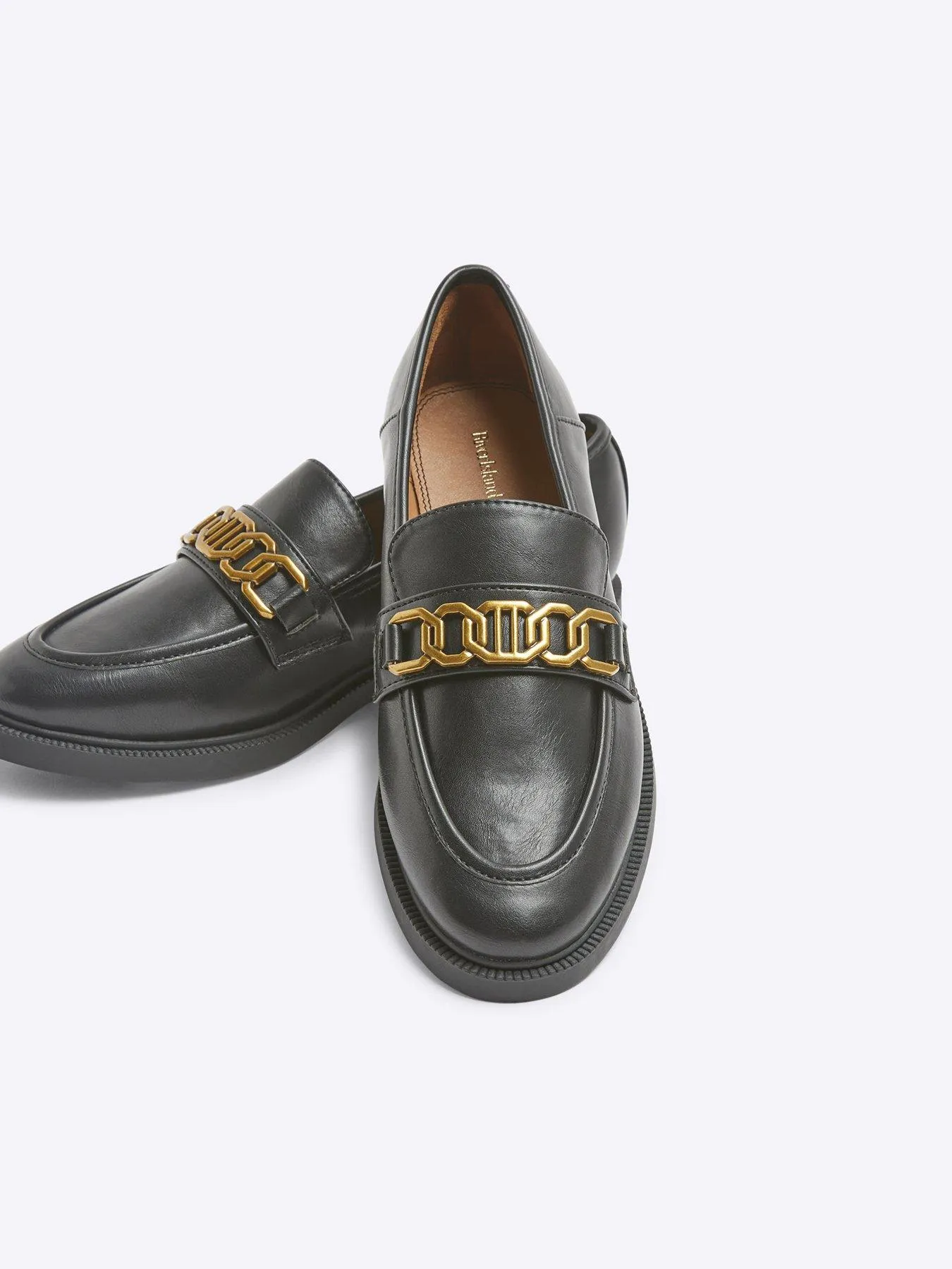 River Island Trim Flat Loafer - Black