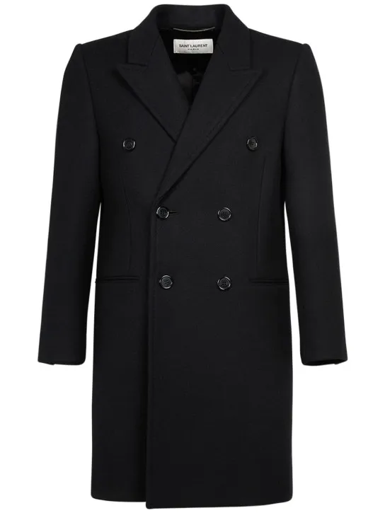 Saint Laurent   Diagonale 50s wool coat 