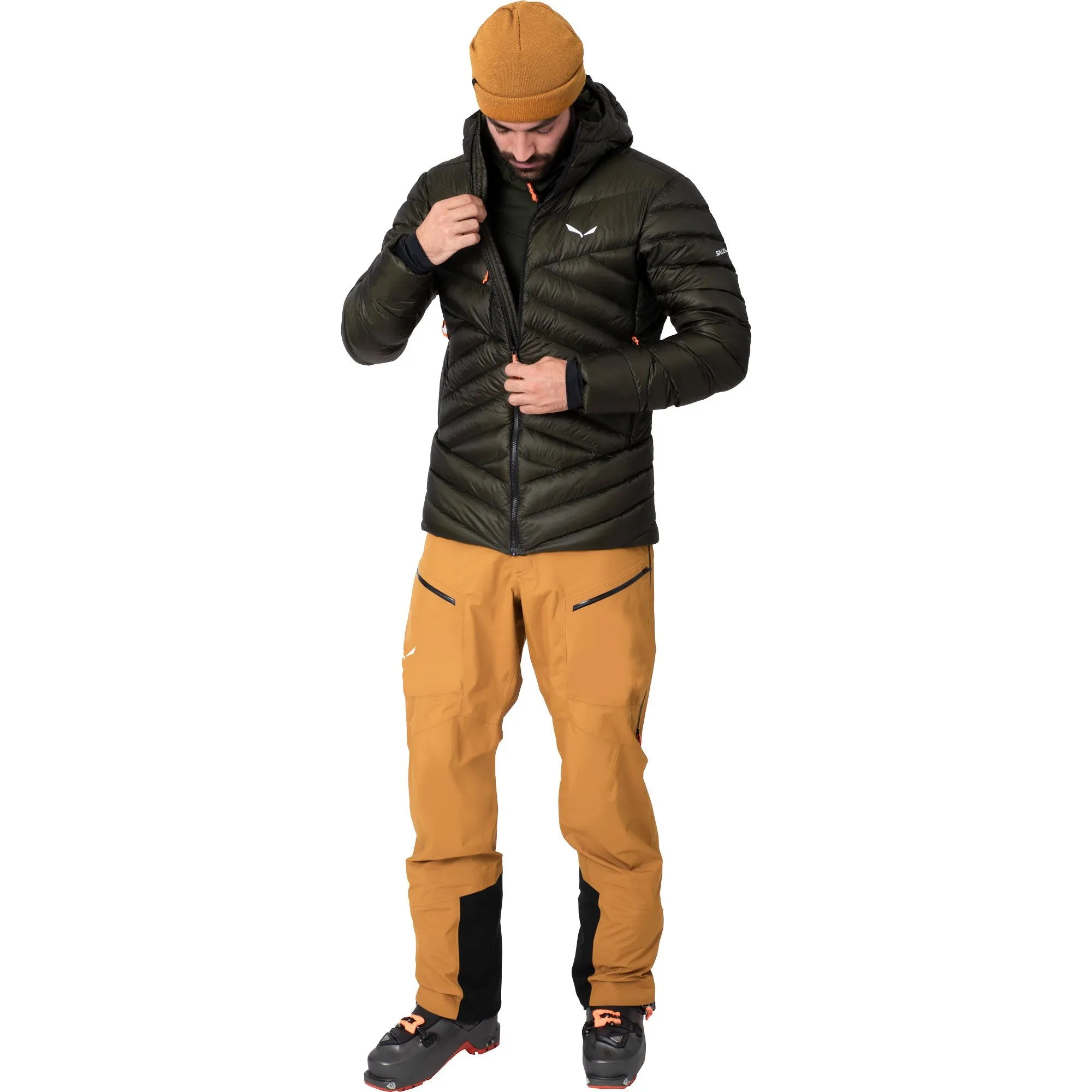 SALEWA - Sella 3 Layers Powertex Hardshell Pants Men golden brown