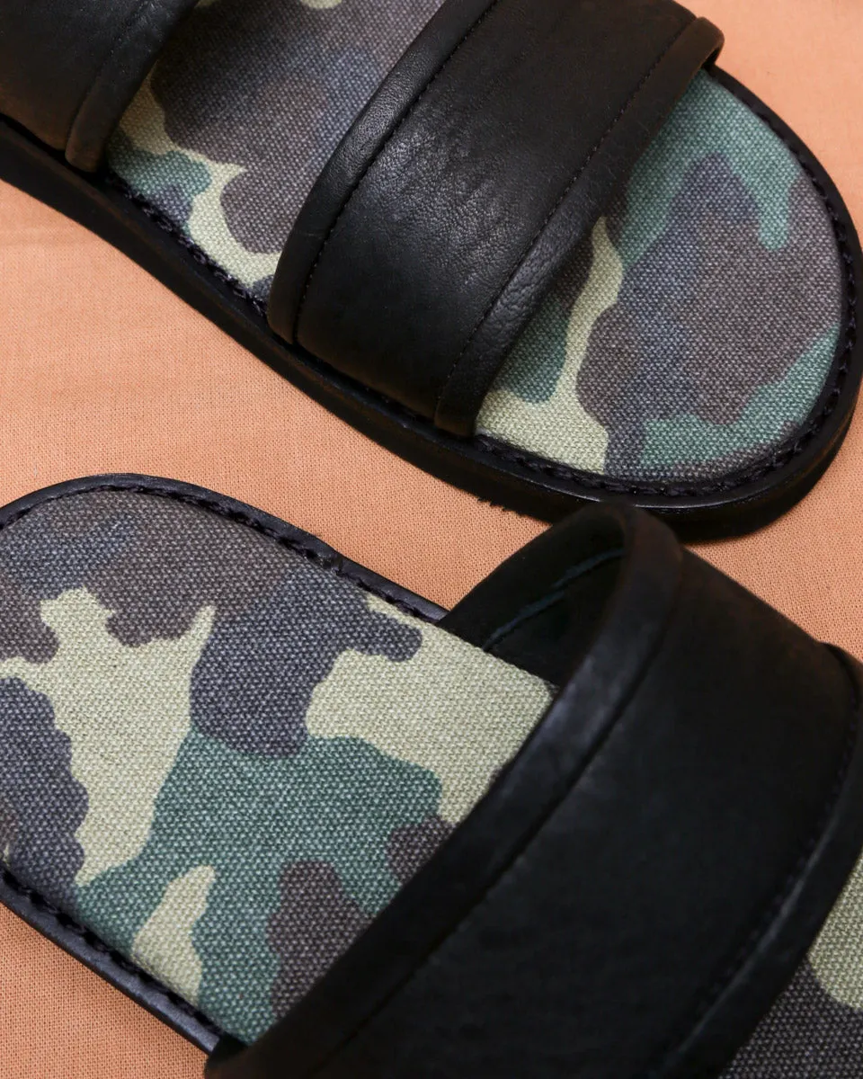 Sandal Camo Black