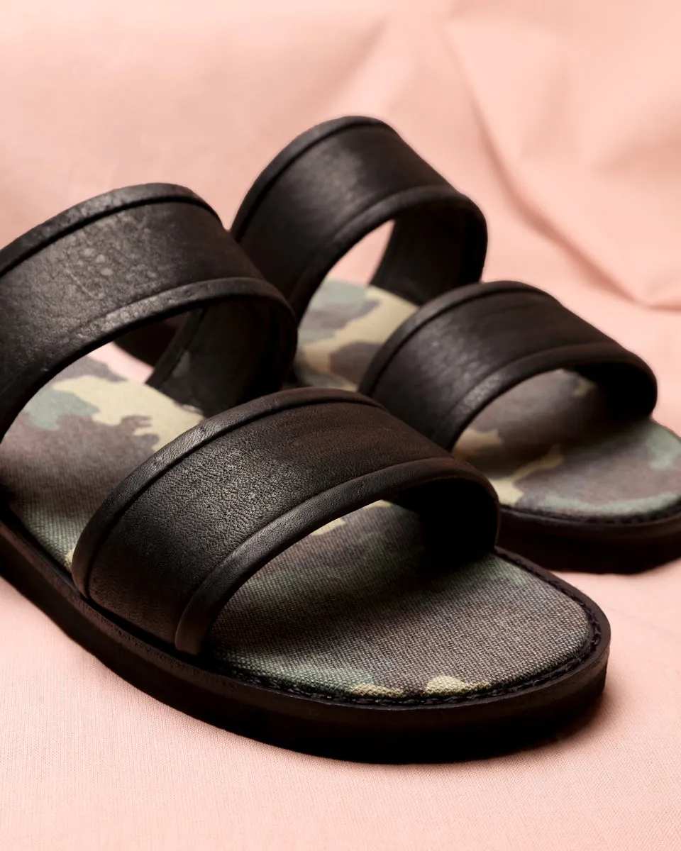 Sandal Camo Black