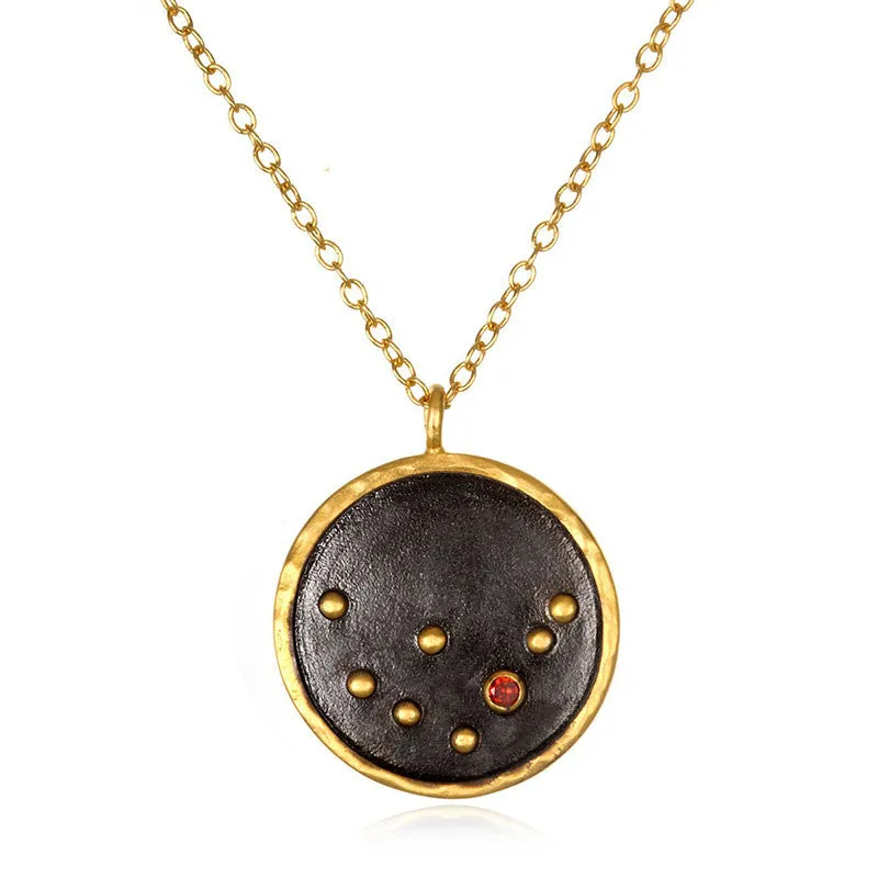 Satya Zodiac Capricorn Garnet Necklace