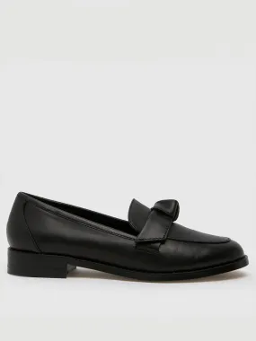 Schuh Lula Leather Bow Loafer - Black