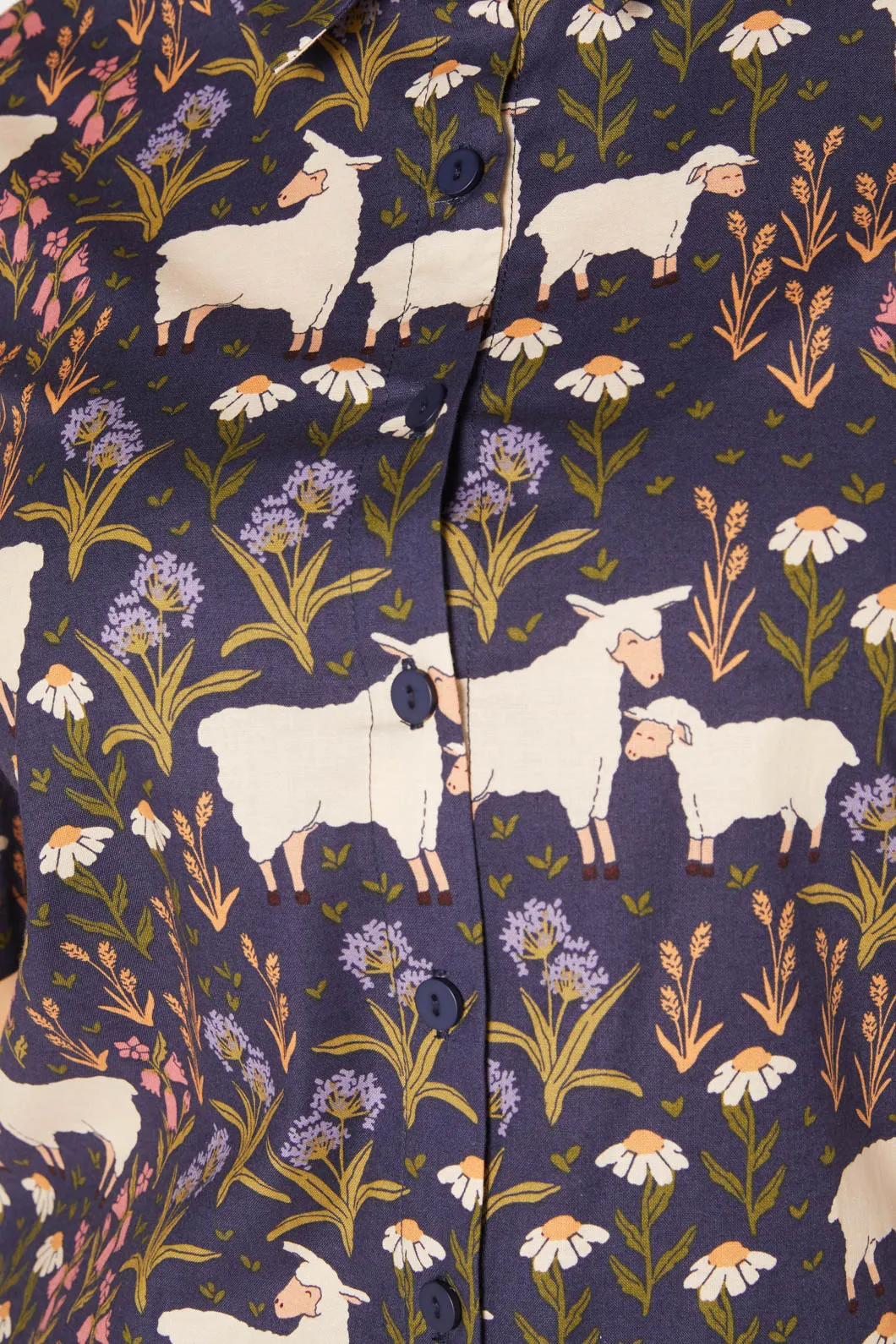 Sheep And Flora Blouse