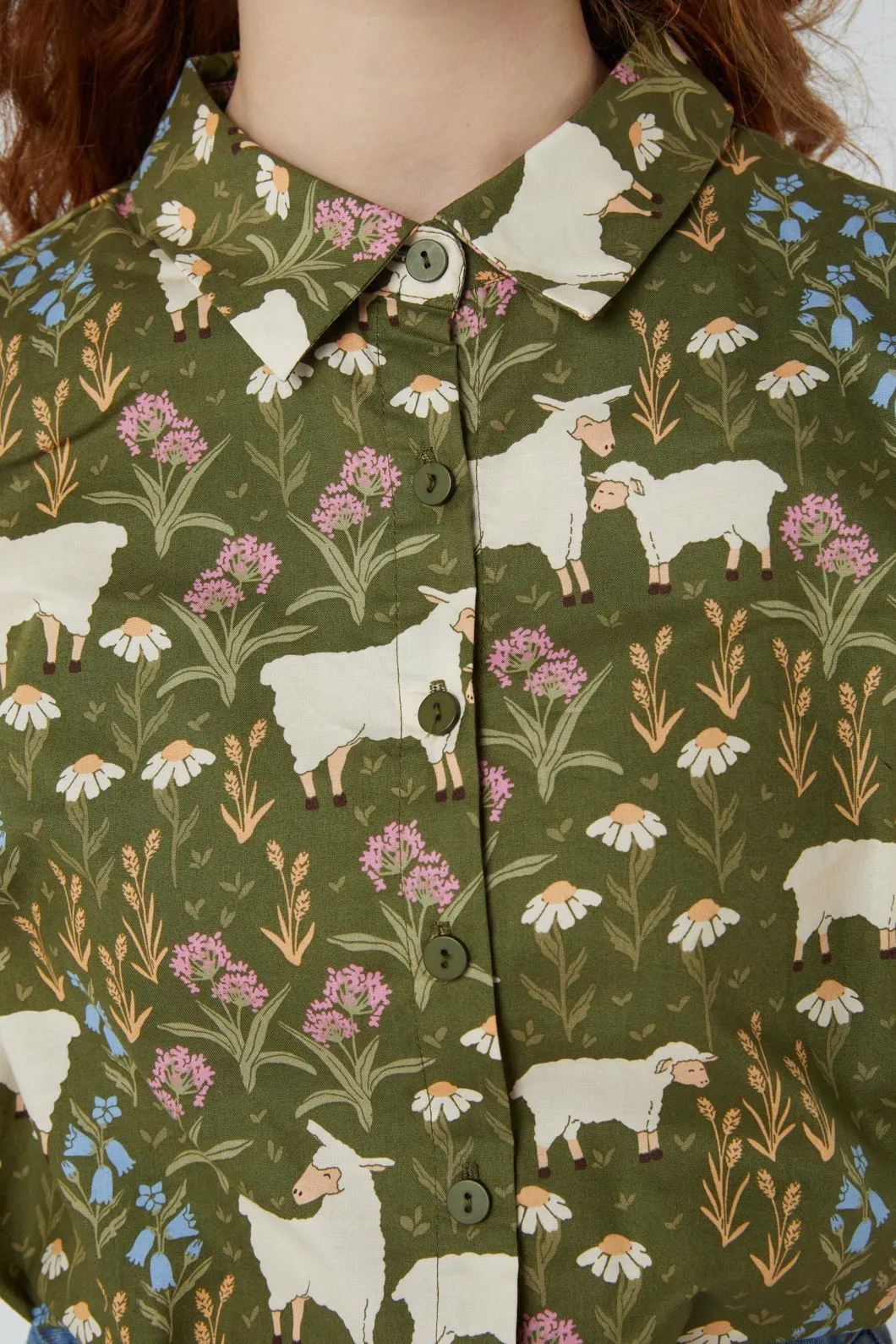 Sheep And Flora Blouse