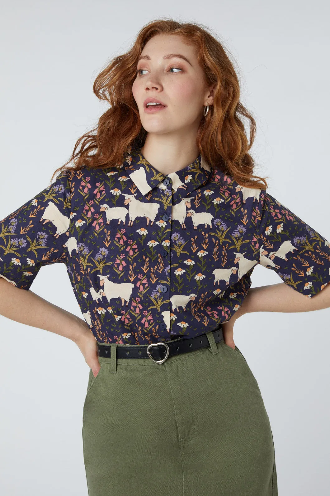 Sheep And Flora Blouse