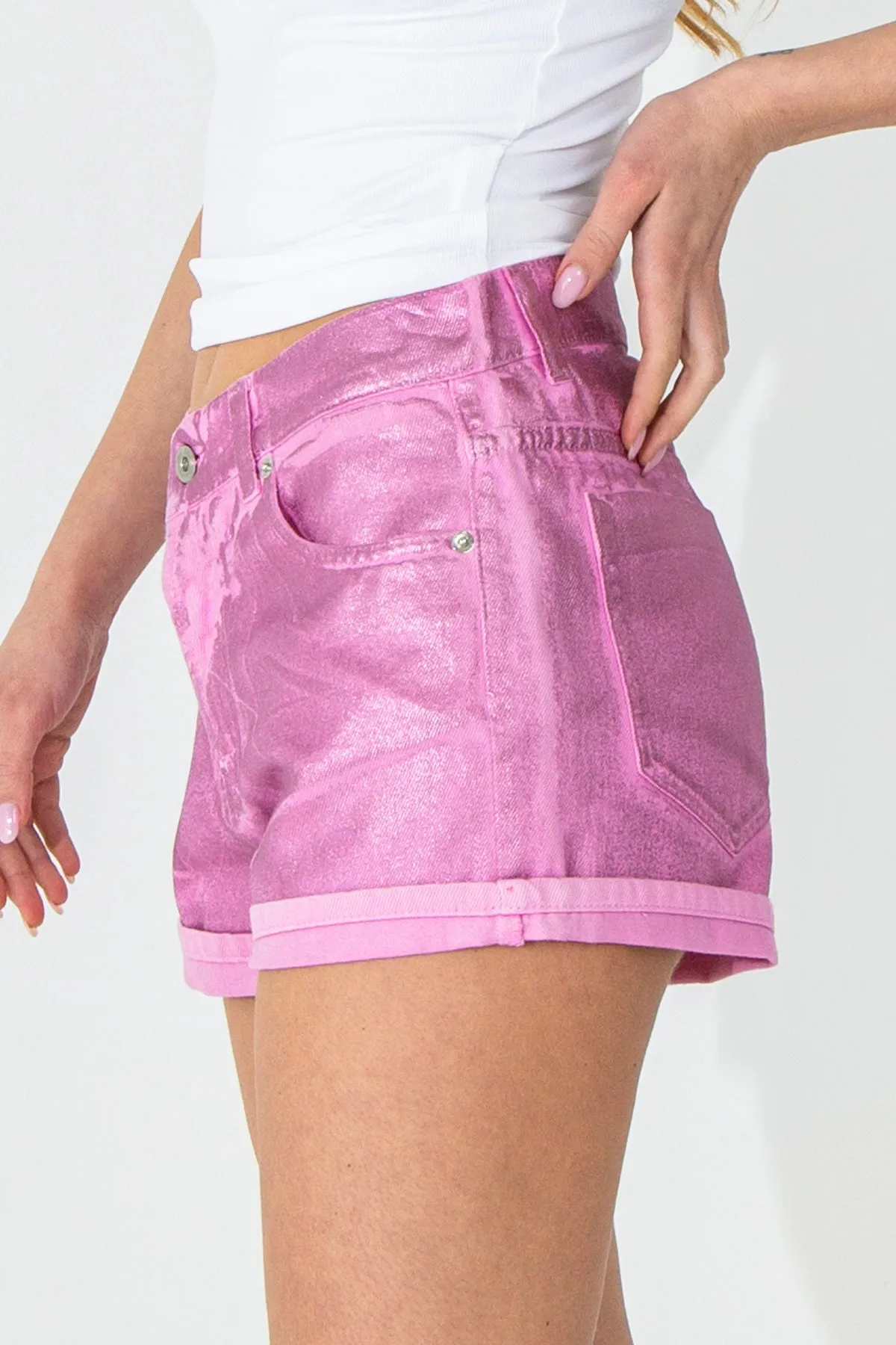 Shorts placcati