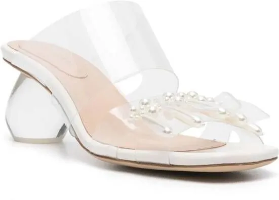 Simone Rocha 70mm bead-detail sandals White