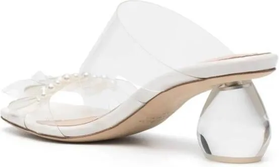 Simone Rocha 70mm bead-detail sandals White