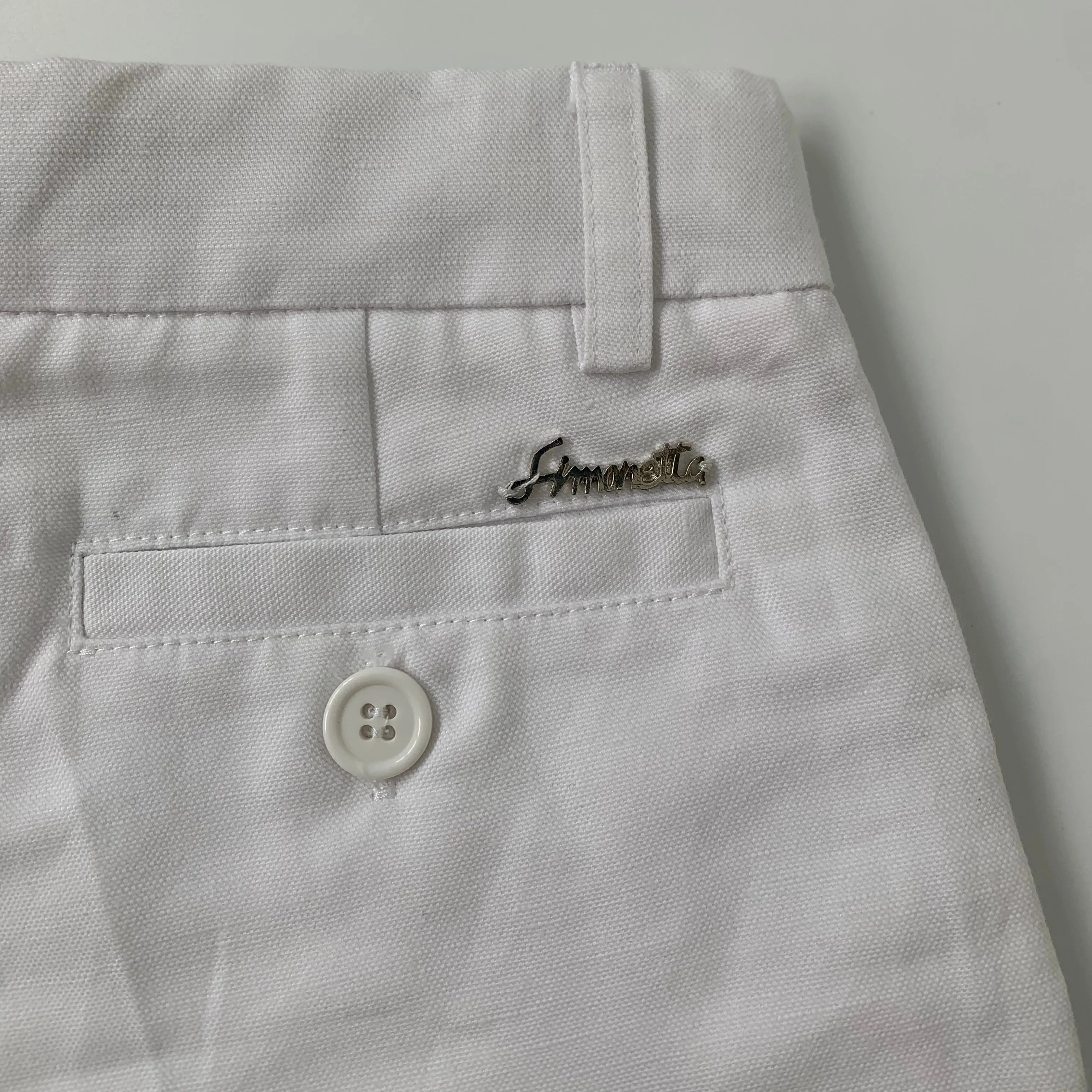 Simonetta White Shorts: 4 Years & 10 Years (Brand New)