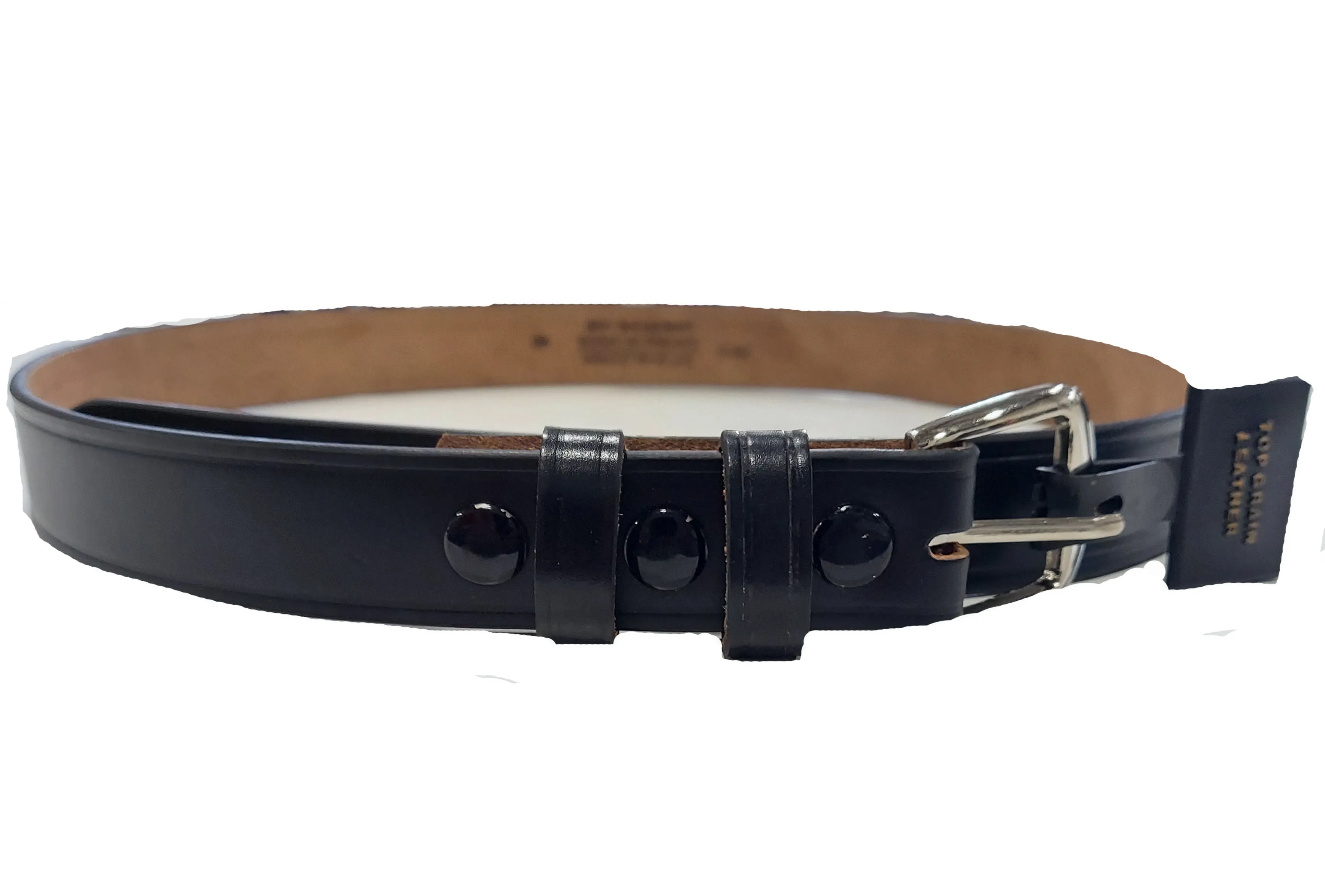 Smitty Black Leather Belt