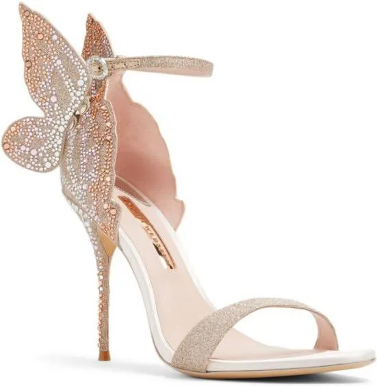 Sophia Webster Chiara crystal-embellished sandals Gold