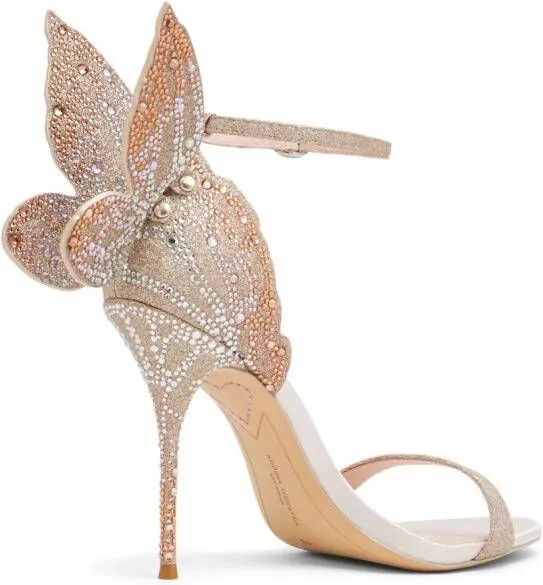 Sophia Webster Chiara crystal-embellished sandals Gold