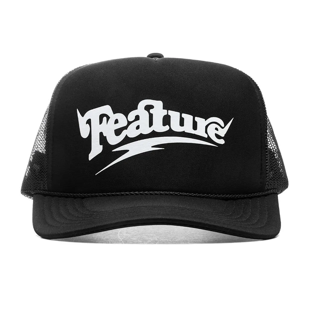 Spike Trucker Hat V2 - Black/White