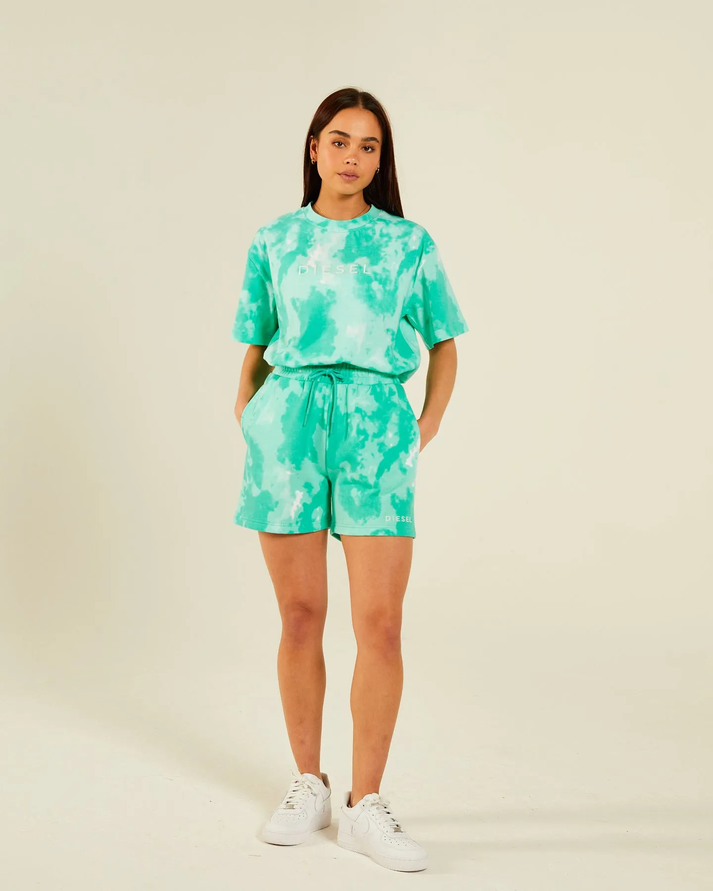 Stacy Tee Mint Tie Dye