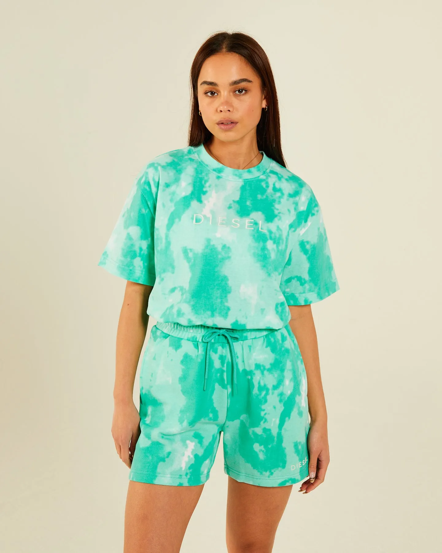 Stacy Tee Mint Tie Dye