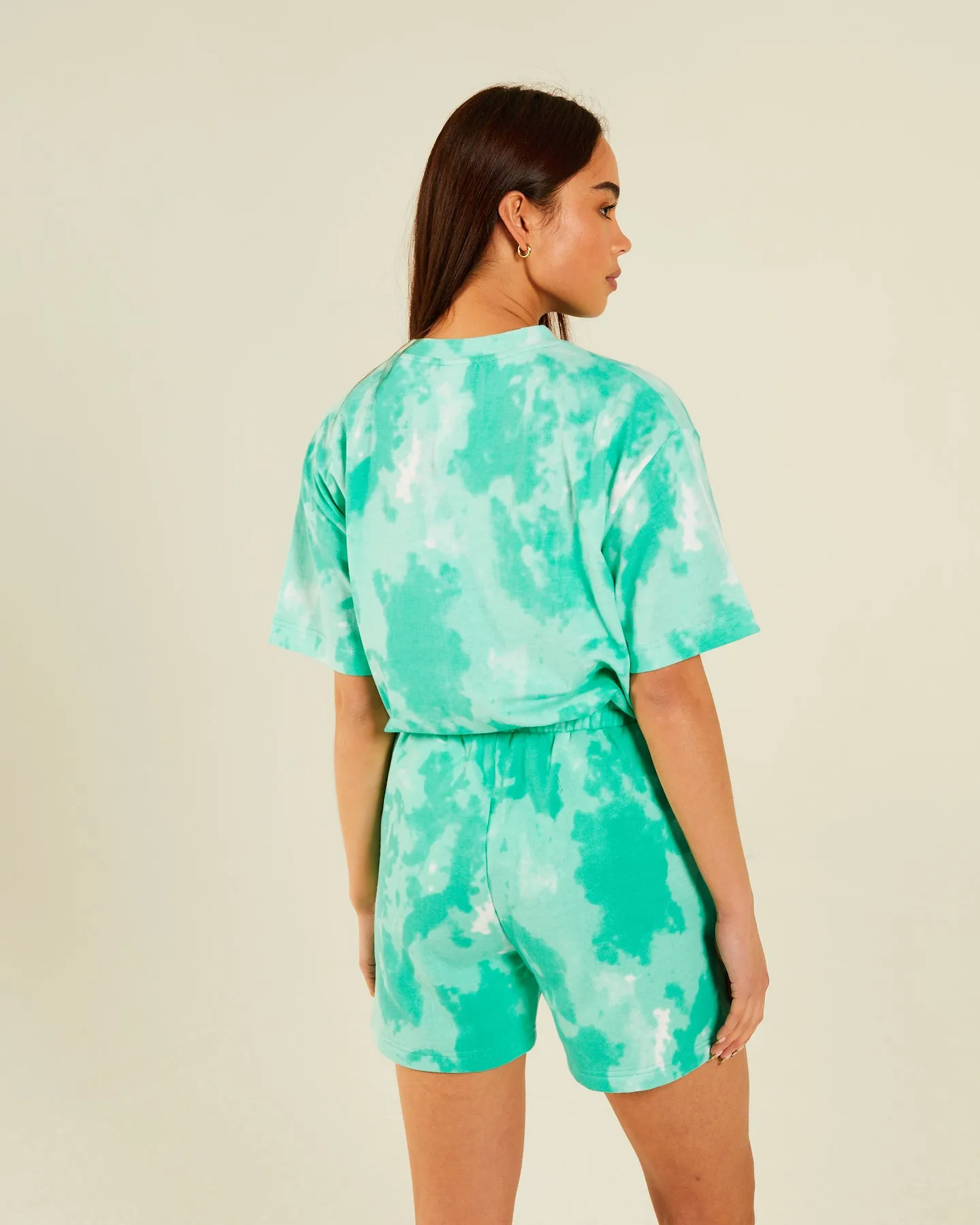 Stacy Tee Mint Tie Dye