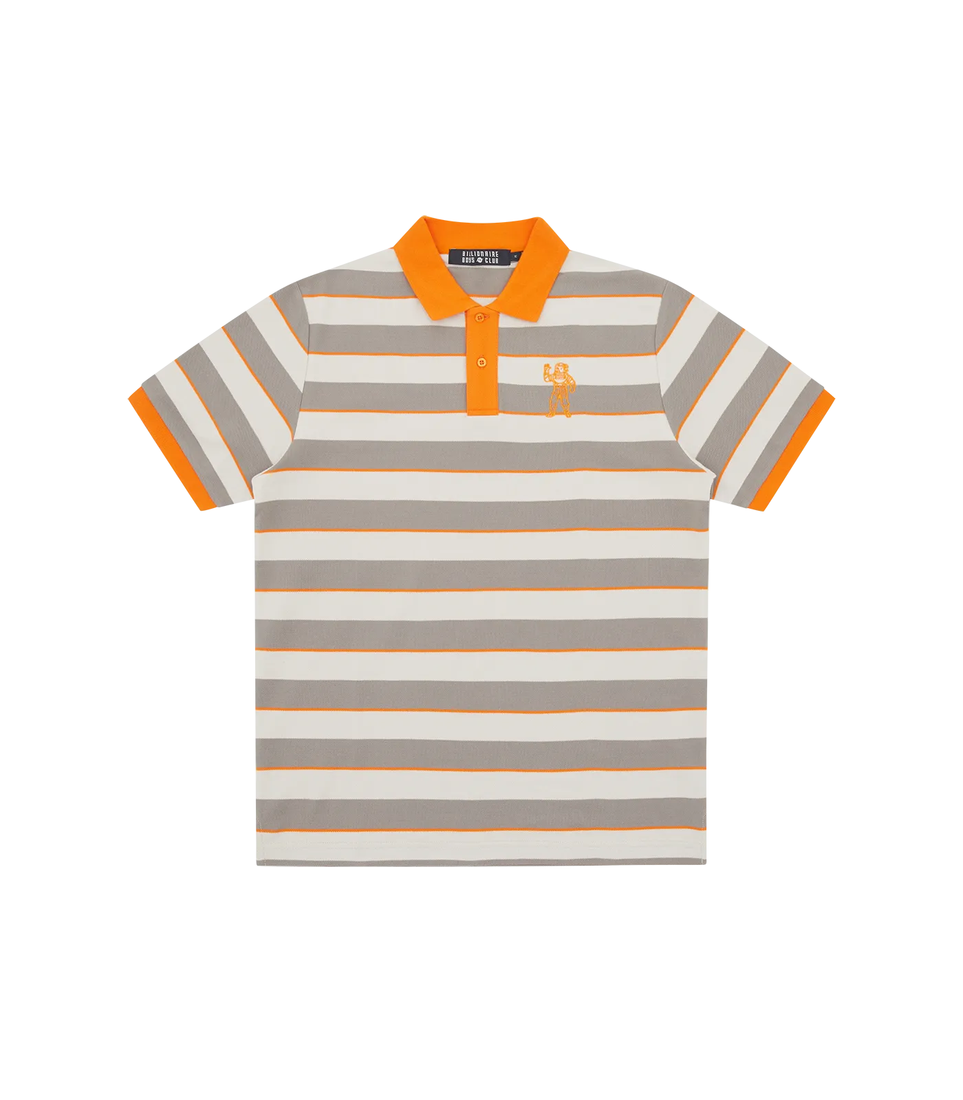 STRIPED POLO SHIRT - ORANGE STRIPE