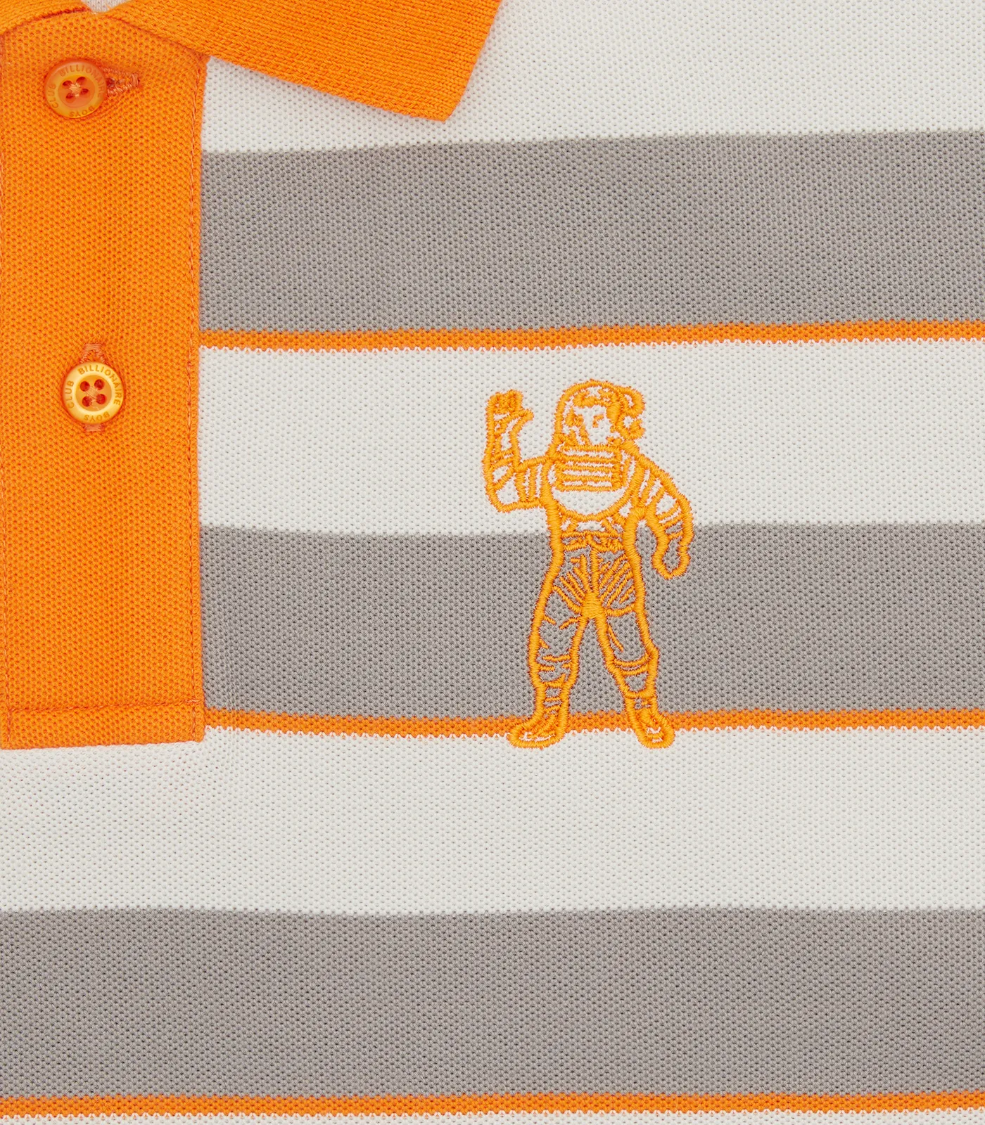 STRIPED POLO SHIRT - ORANGE STRIPE