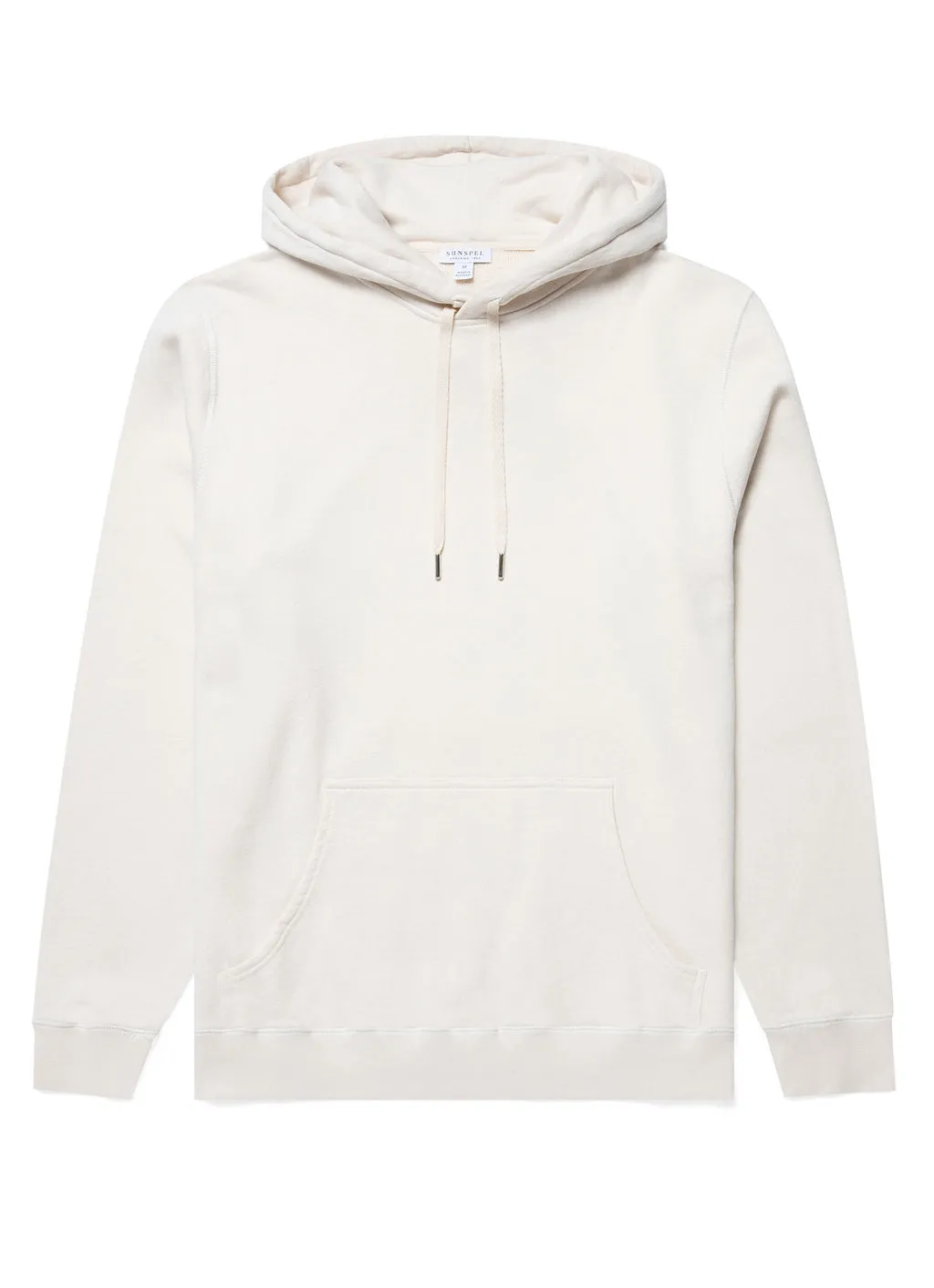 Sunspel Loopback Cotton Hoody / Undyed