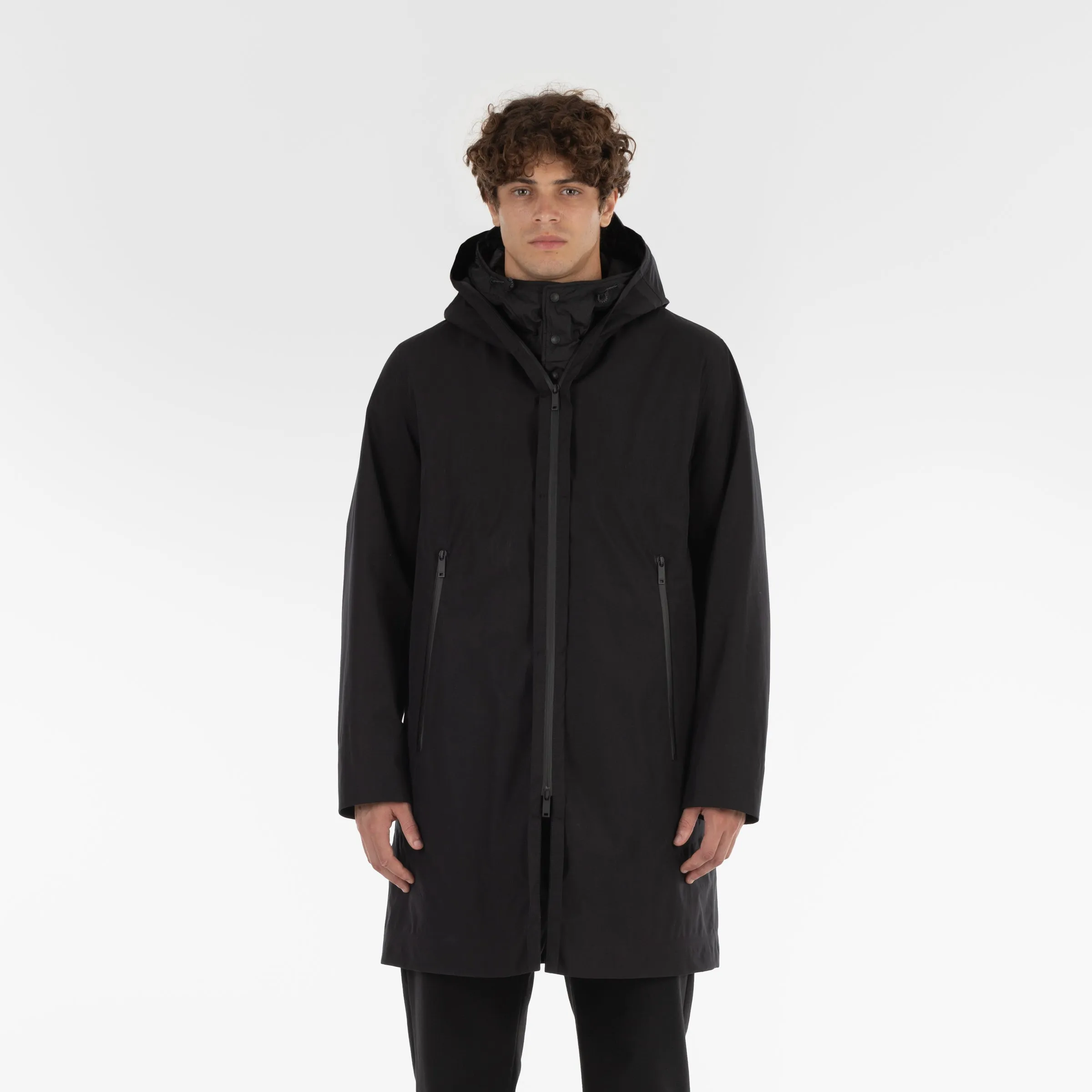 SUPER WOOL LONG COAT / NERO