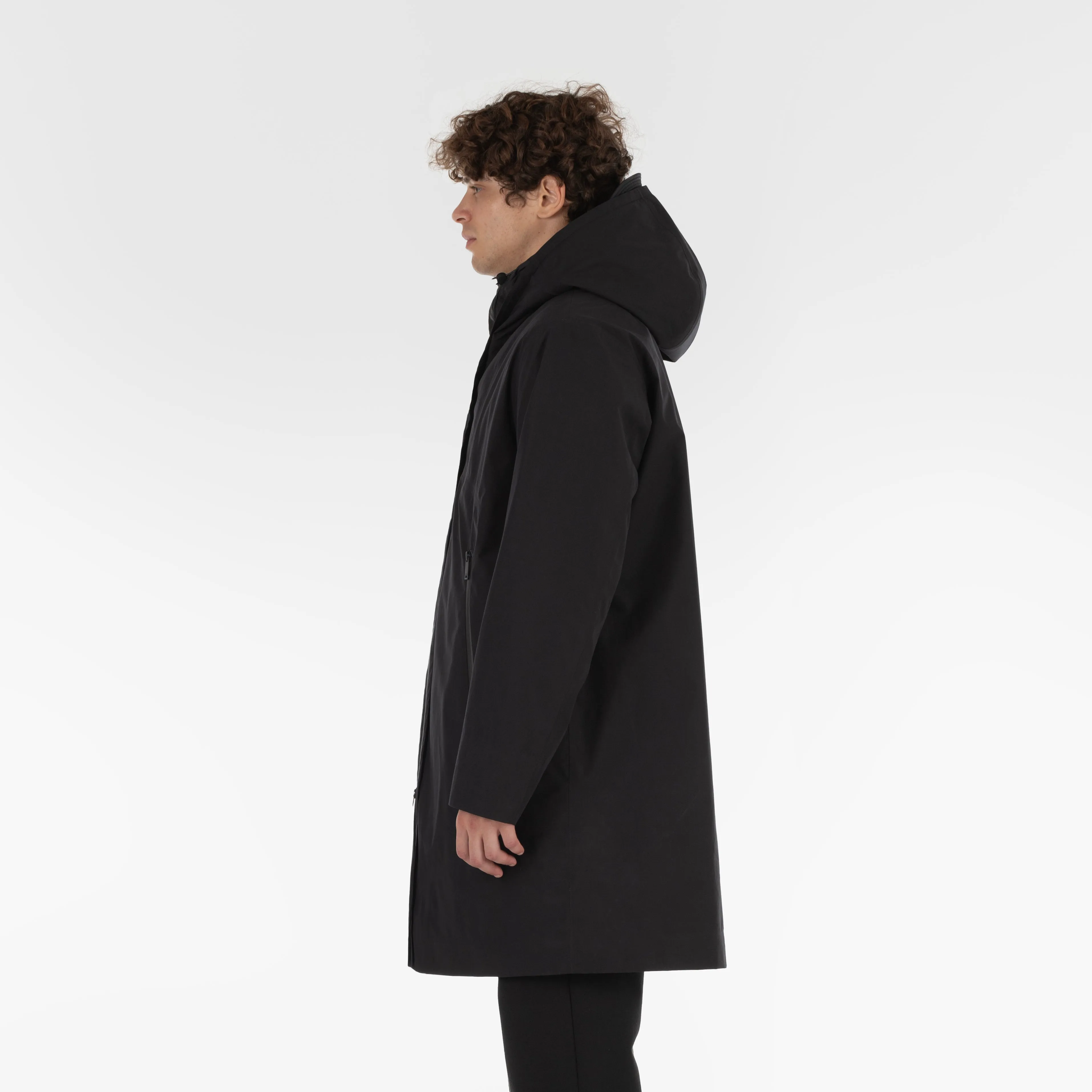 SUPER WOOL LONG COAT / NERO