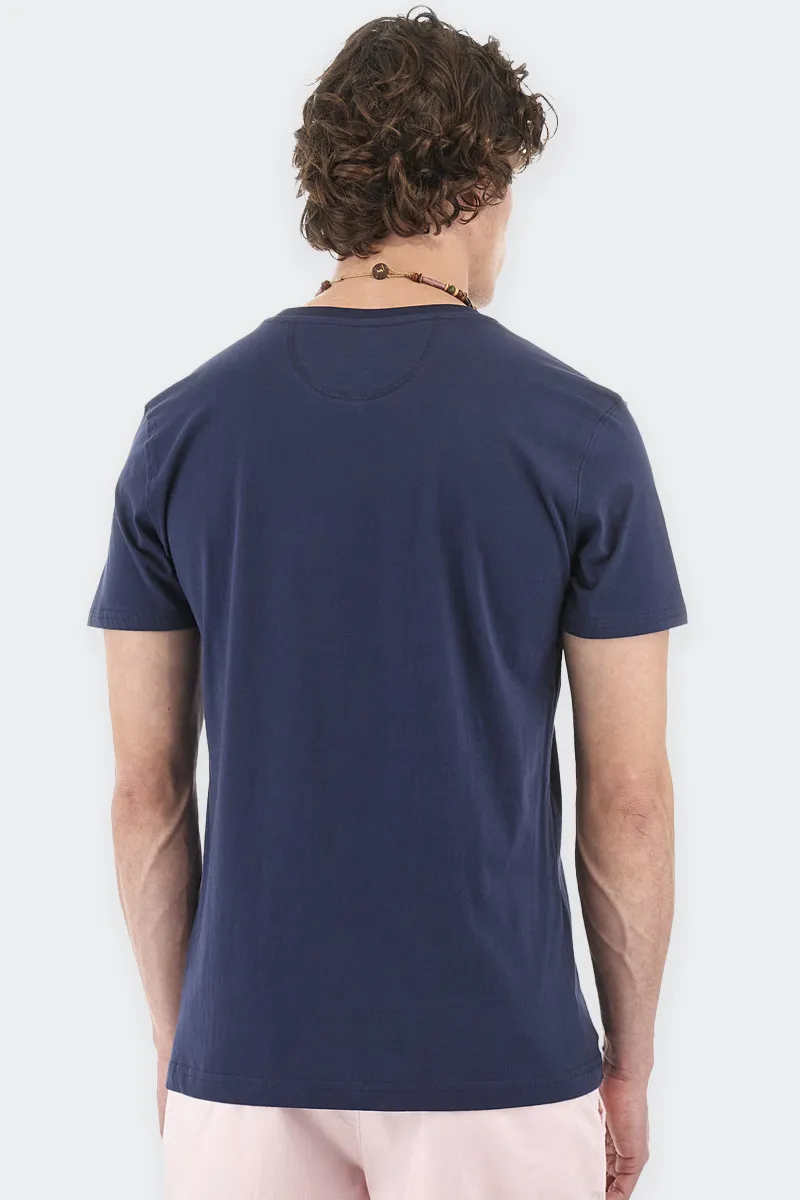 T-SHIRT GIROCOLLO ST.TROPEZ BLU