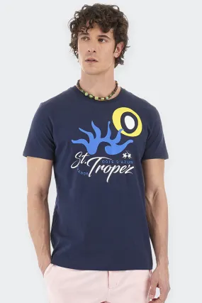 T-SHIRT GIROCOLLO ST.TROPEZ BLU