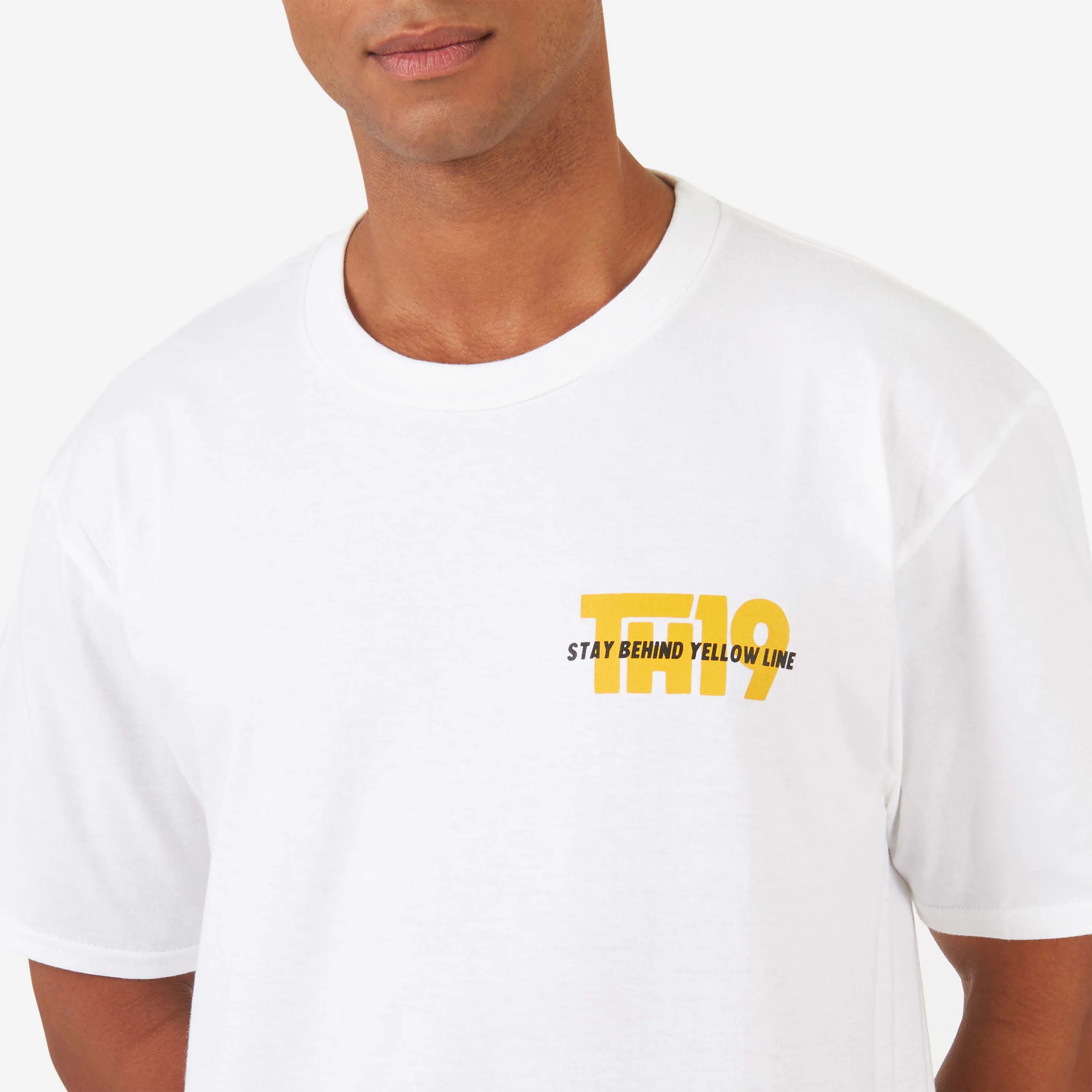 TH19 X ACM - T-SHIRT BIANCA CON STAMPA SUL RETRO