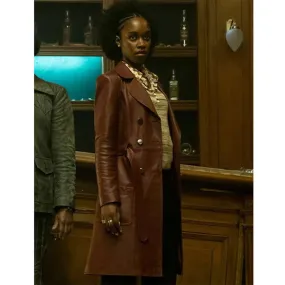 The Continental Jessica Allain Leather Coat