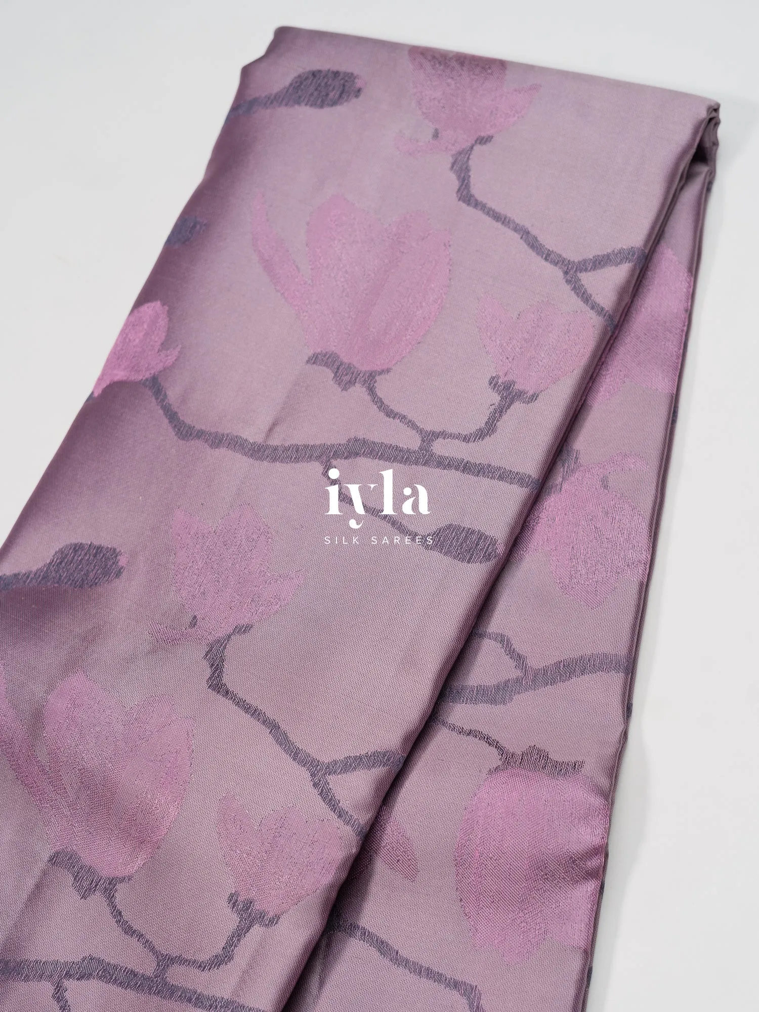 The Magnolia Weave Kanjeevaram in Lilac