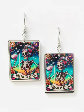 The Salty Bitch Earrings, Acrylic Earrings