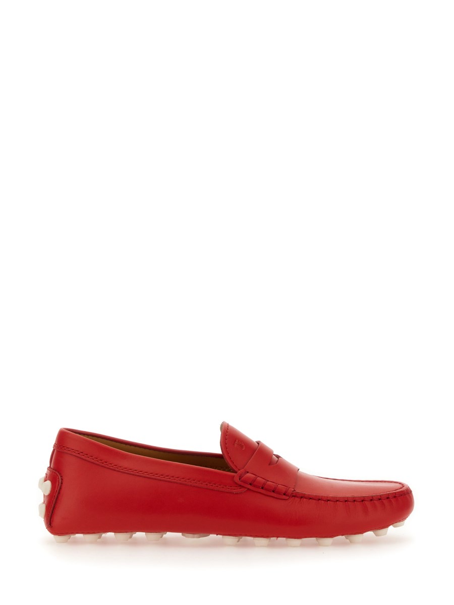 TOD'S    LEATHER GOMMINO LOAFER