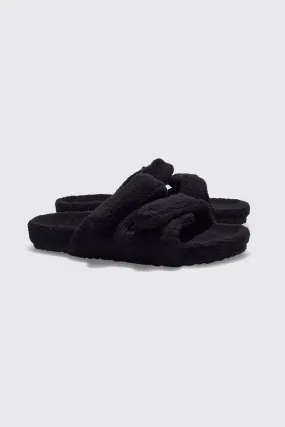 Towelling Sandal | boohooMAN UK