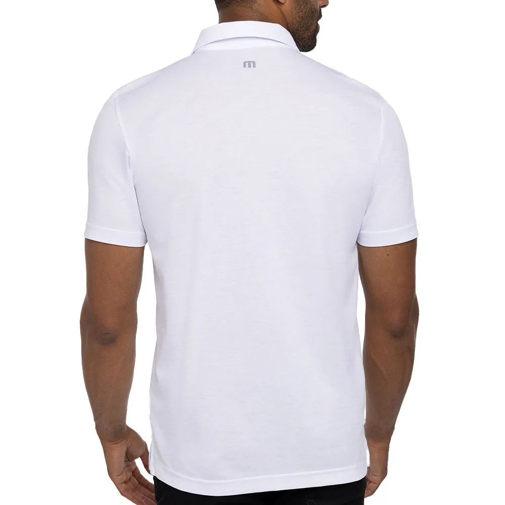 TRAVISMATHEW MADERO WHITE POLO SHIRT